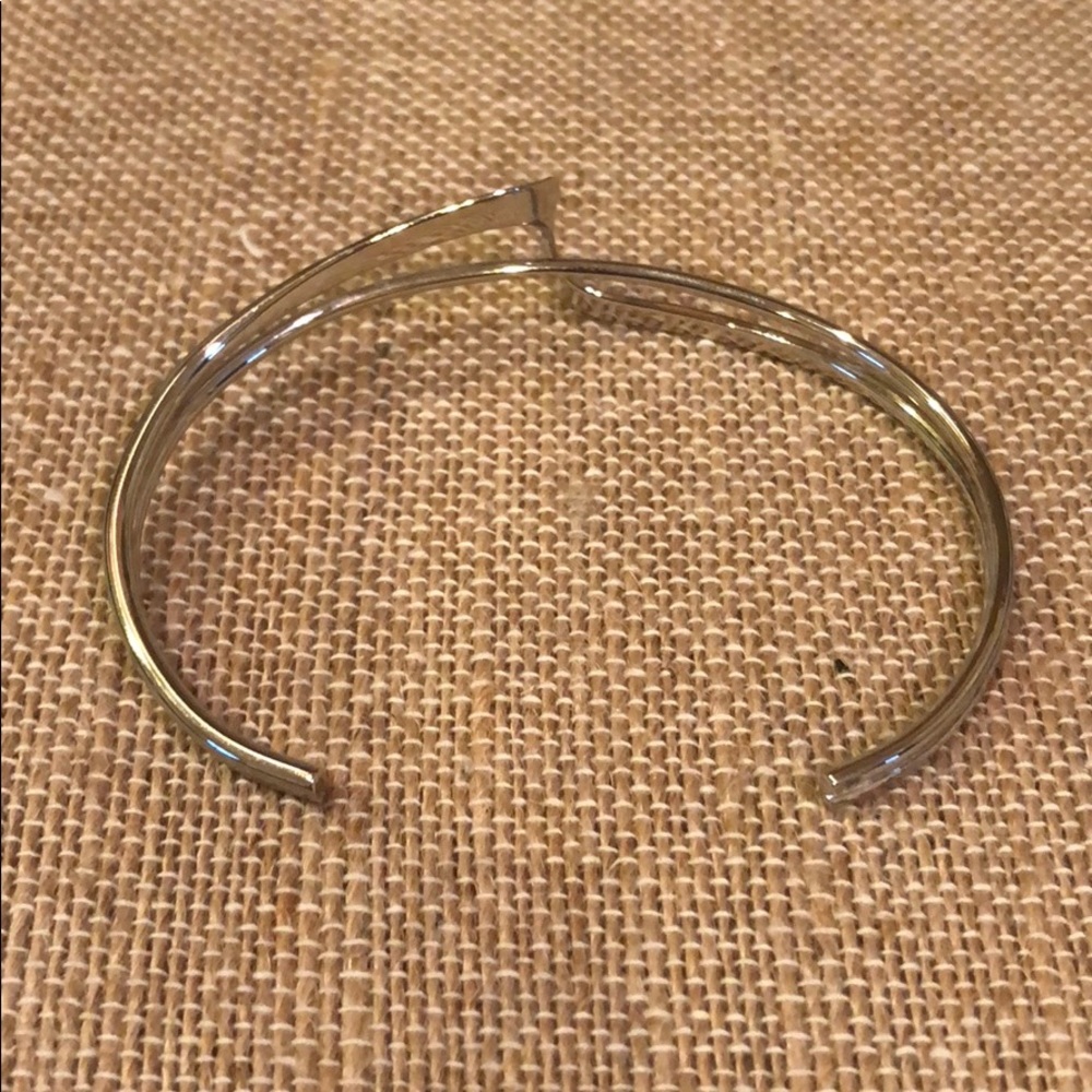 Sterling Silver .925 Double Wave Wrap Bracelet - image 7